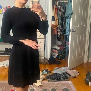 Black sweater dress